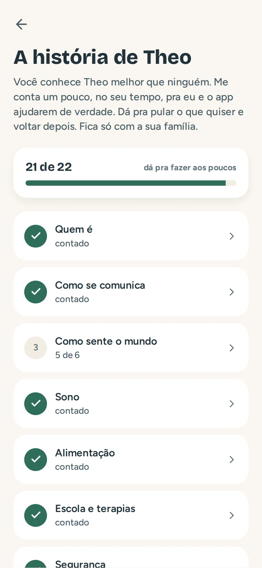 A história da criança no elo: capítulos sobre quem ele é, como se comunica, como sente o mundo, sono, alimentação